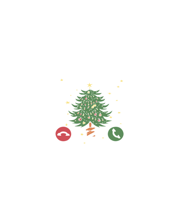 Christmas is calling model negru pe tricou