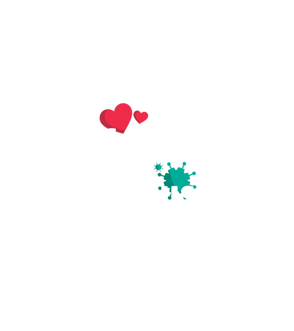 Răspândește dragostea, nu virusul model negru pe tricou