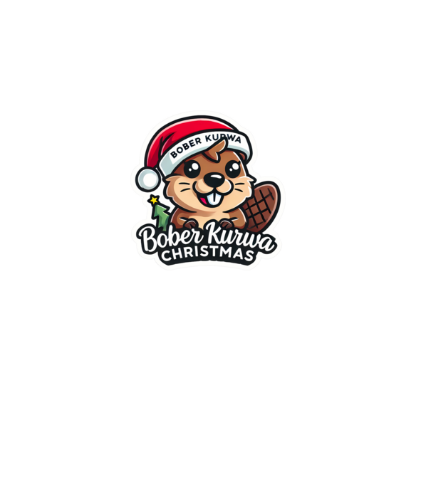 Bober Kurwa Christmas 1 model roz deschis pe tricou