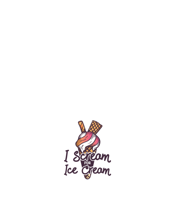I Scream for Ice Cream model negru pe tricou