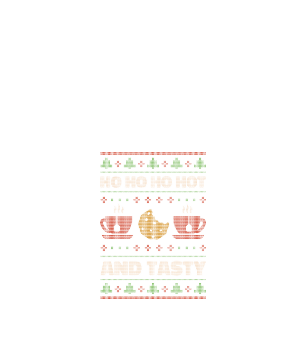 Ho Ho Ho Hot and Tasty Pulovăr urât model negru pe tricou