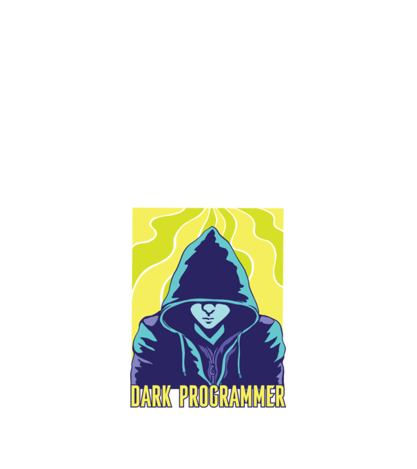 Dark Programmer model negru pe tricou