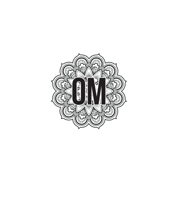 OM Mandala model roz deschis pe tricou