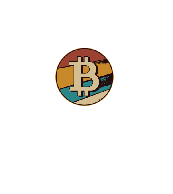 Bitcoin retro model negru pe tricou