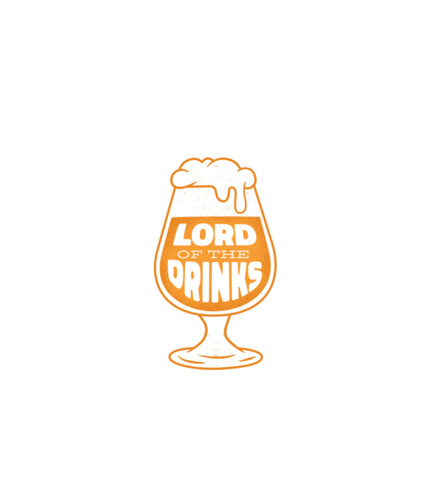 Lord of the Drinks Bere model negru pe tricou
