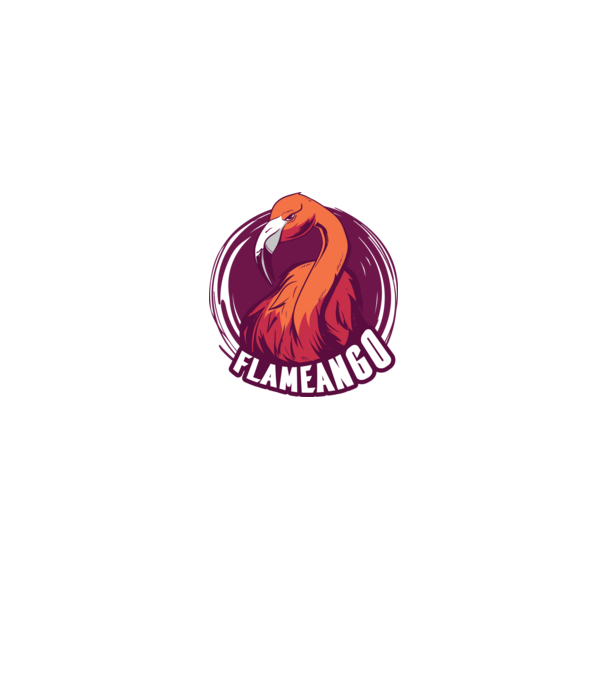 Flamingo model roz deschis pe tricou