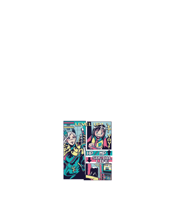 Anime Vaporwave benzi desenate model negru pe tricou