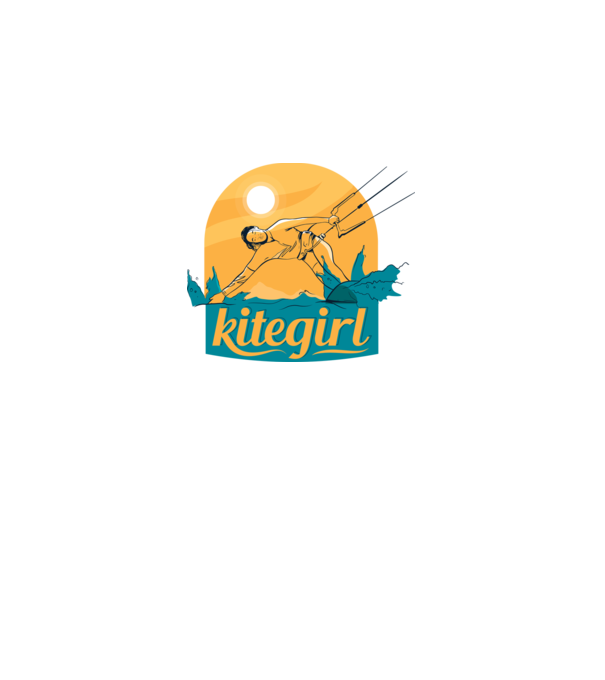 Tricou Kitegirl Kitesurf model alb pe tricou