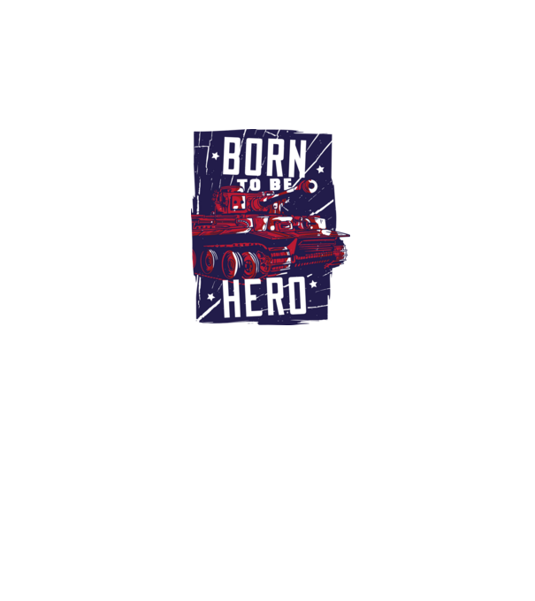 Born To be A Hero cu tanc model roz pe tricou