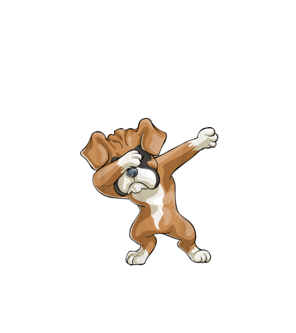 Boxer dab model negru pe tricou