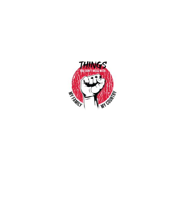 3 lucruri de care să nu te legi: Familia mea, țara mea și libertatea mea model gri pe tricou