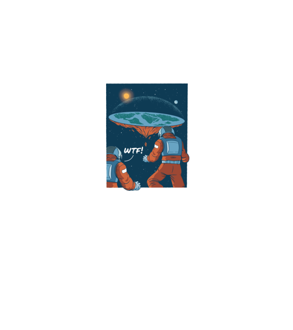 Astronaut Pământ plat model albastru jeanși pe tricou