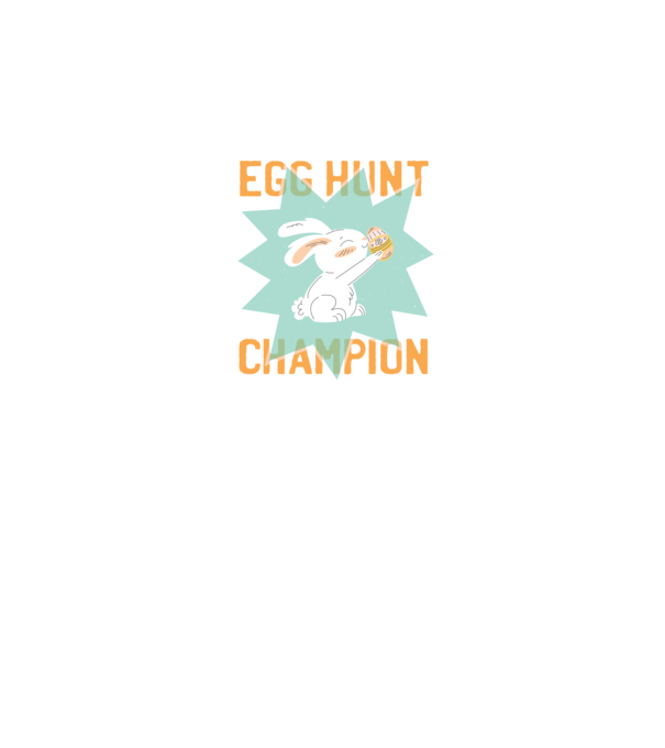 Egg Hunt Champion Campion la vânătoare de ouă model alb pe tricou