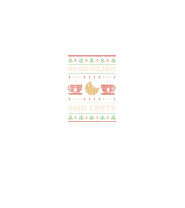 Ho Ho Ho Hot and Tasty Pulovăr urât model negru pe tricou