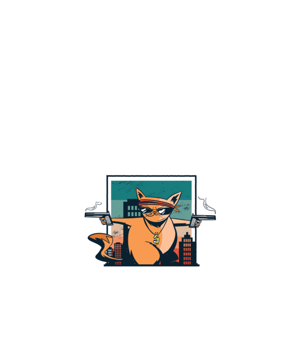 Pew Pew Pew Madafakas Pisică model negru pe tricou