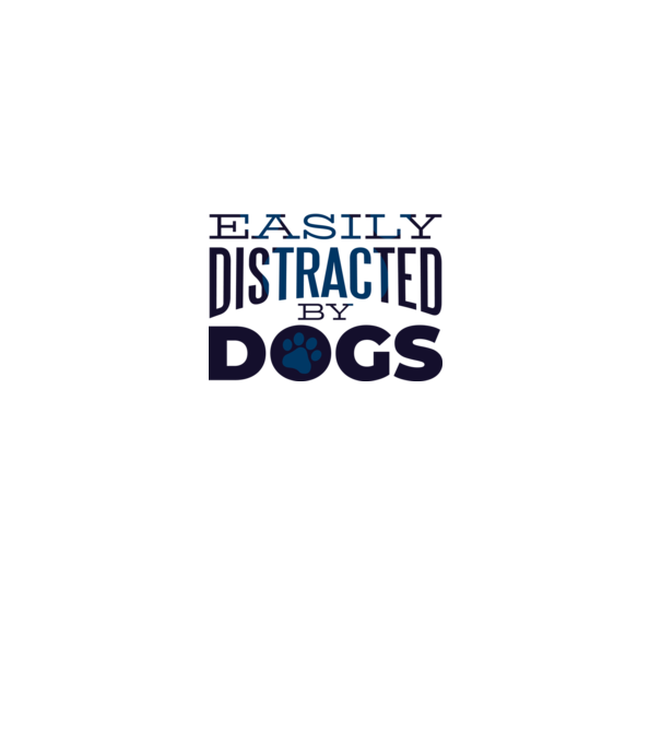 Easily Distracted By Dogs Tricou cu Câine amuzant model turcoaz pe tricou
