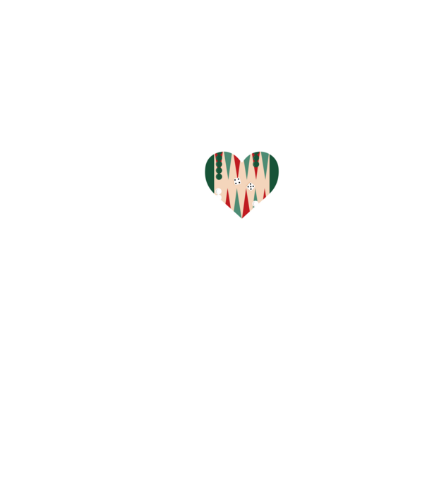 Love Backgammon model negru pe tricou
