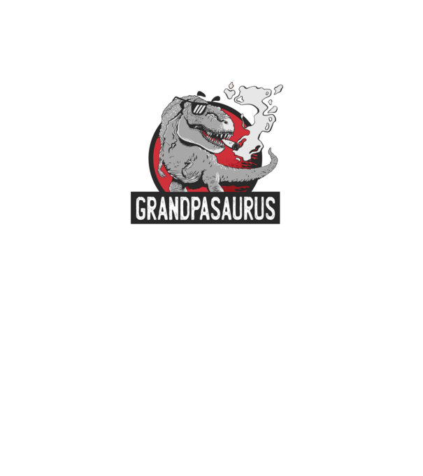 Grandpasaurus T-rex model negru pe tricou
