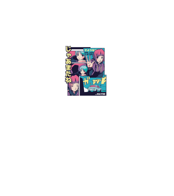 Anime Vaporwave See you Later model gri pe tricou