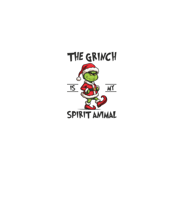 Grinch is my spirit animal model gri pe tricou