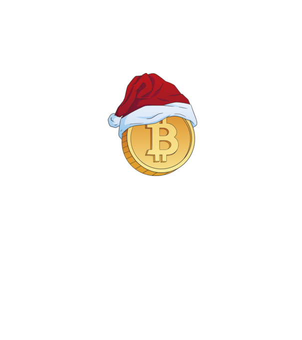 Crăciun Bitcoin model roz pe tricou