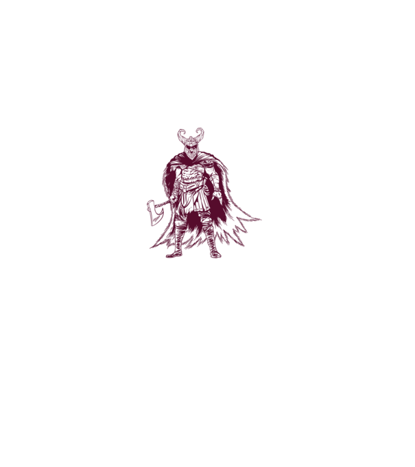 Războinic Odin Viking model gri pe tricou