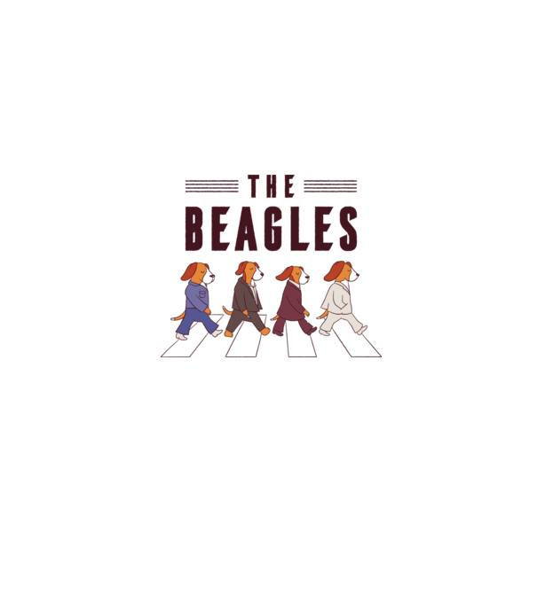 The Beagles model gri pe tricou