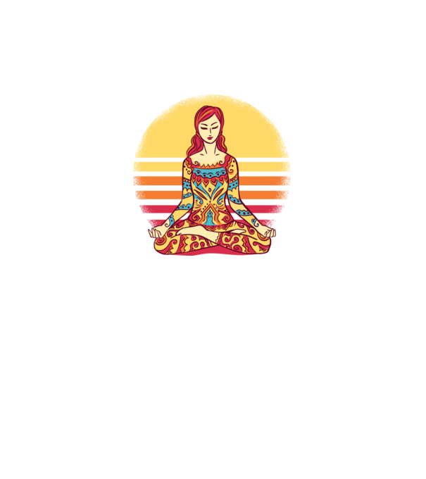 Mandala Yoga Meditație model gri pe tricou