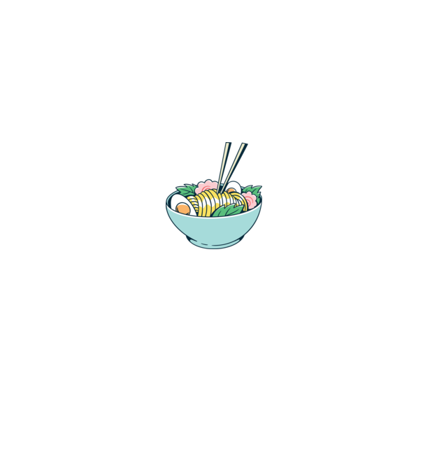 Paste Ramen model verde pe tricou