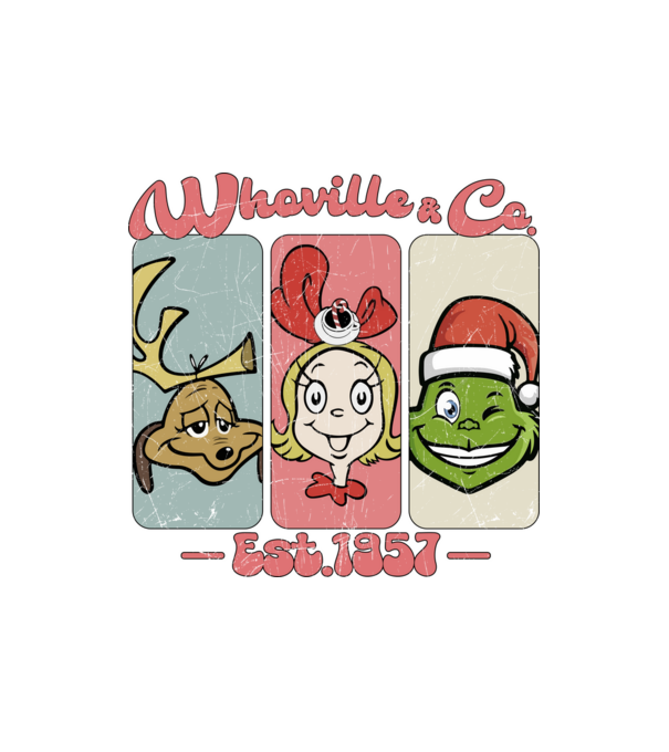Whoville & Co - Grinch model nisipiu pe tricou