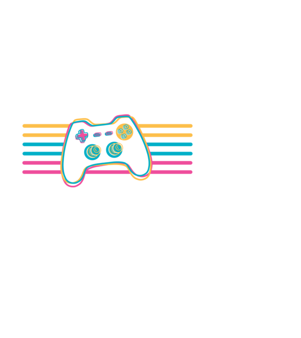 Gamer Controler Retro model alb pe tricou