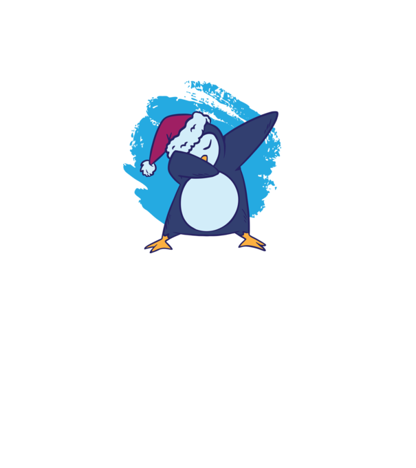 Pinguin DAB model alb pe tricou