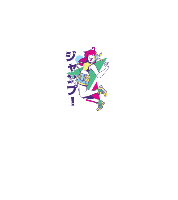 Anime fată retro model albastru închis pe tricou