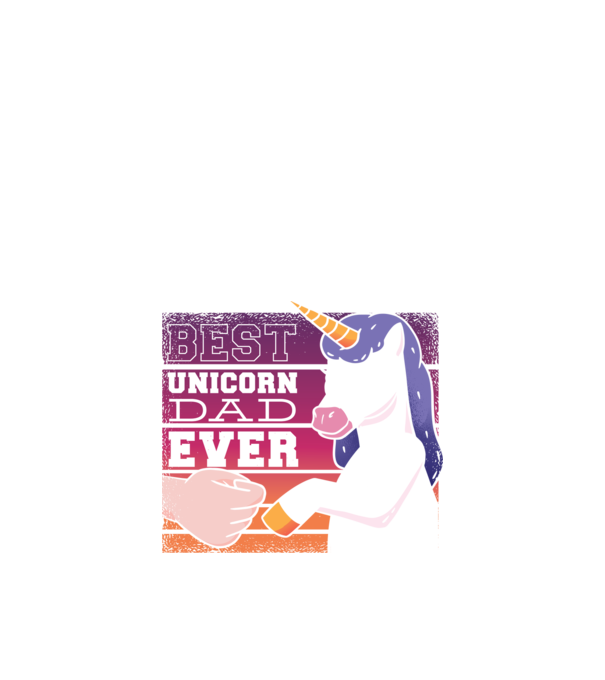 Cel mai bun Tată Unicorn model negru pe tricou