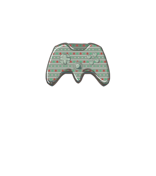 Controler Gamer Crăciun model alb pe tricou