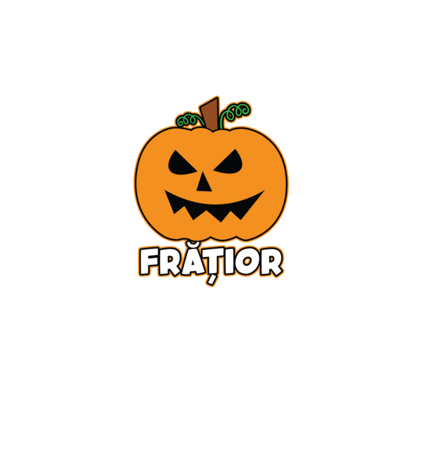frățior model negru pe tricou