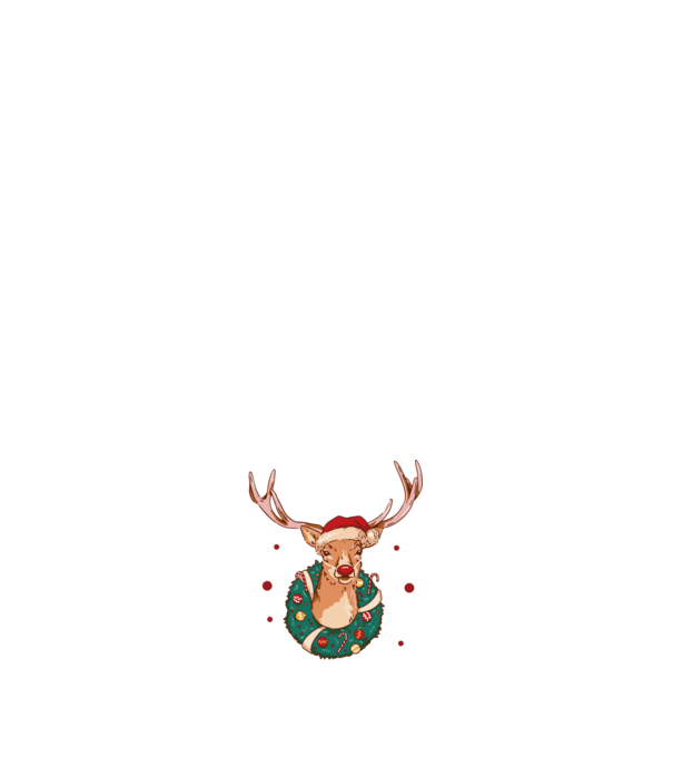 Oh deer, Christmas is here model negru pe tricou