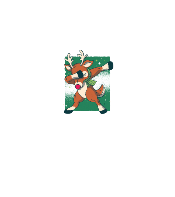 Rudolph DAB model gri pe tricou