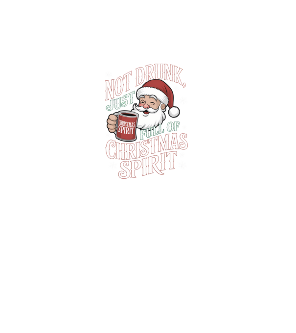 Christmas Spirit Santa model negru pe tricou