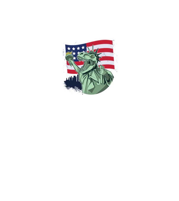 Ziua Independenței americane 4 iulie T-rex model gri pe tricou