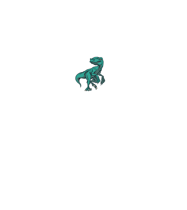 Dinozaur Raptor model roz deschis pe tricou