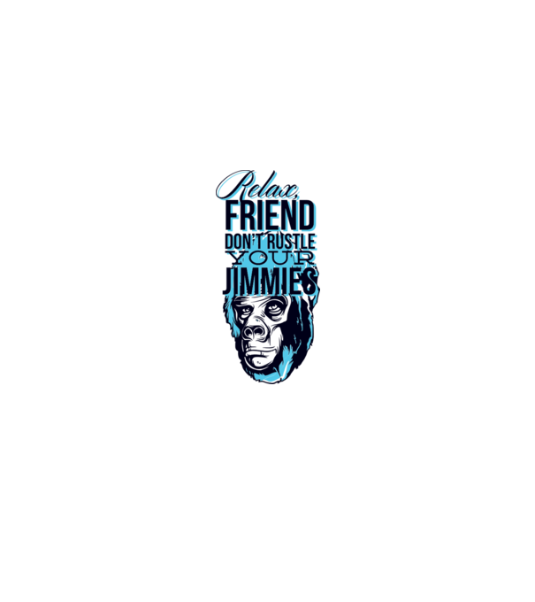 Relax Friend model alb pe tricou