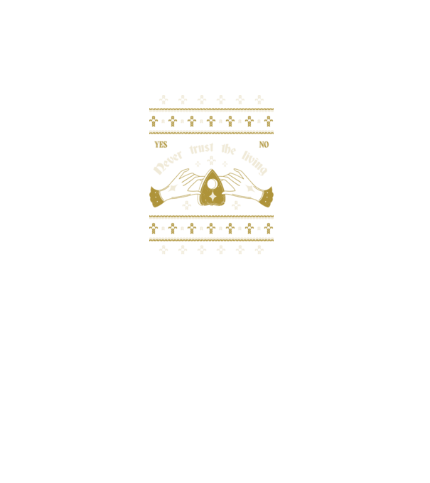 Ouija Motiv de Crăciun model turcoaz pe tricou