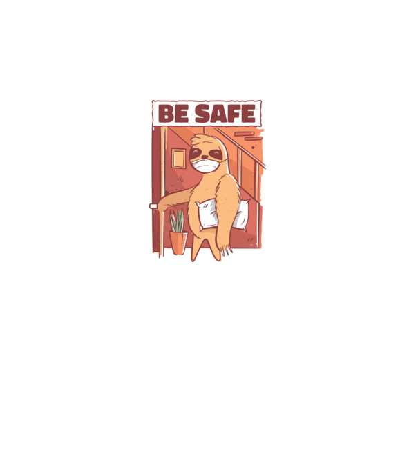 Leneș Be Safe model negru pe tricou