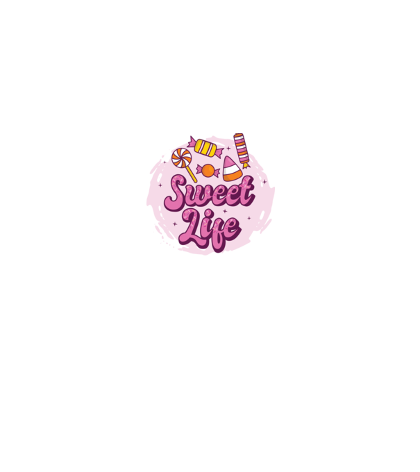 Sweet Life - Viață dulce model albastru închis pe tricou