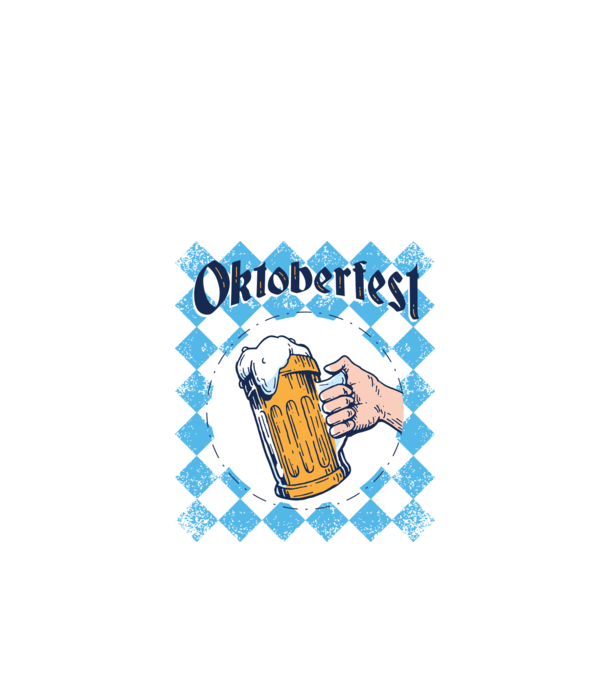 Tricou cu bere Oktoberfest model turcoaz pe tricou