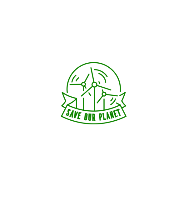 Save Our Planet - Ziua Pământului model alb pe tricou