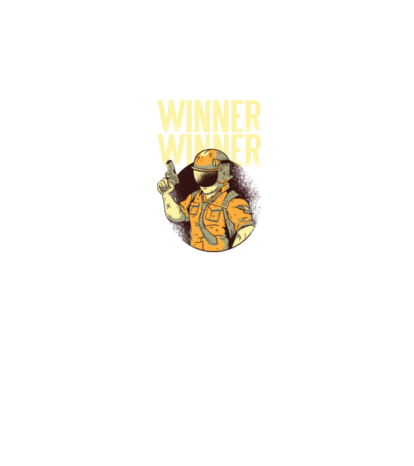 Winner Winner Chicken Dinner PUBG tricou model negru pe tricou
