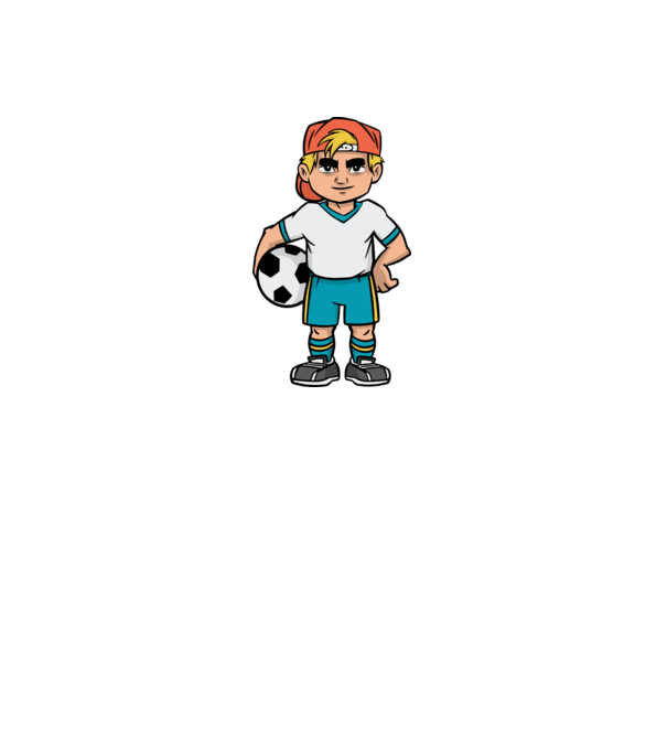 Băiat Fotbalist model verde pe tricou