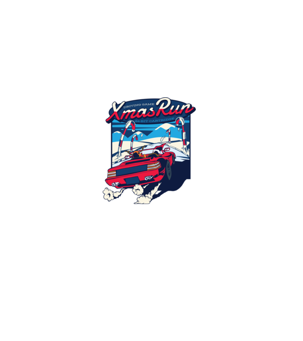 Xmas Outrun Retro Jucărie Crăciun model verde pe tricou